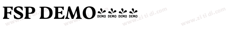 FSP DEMO字体转换